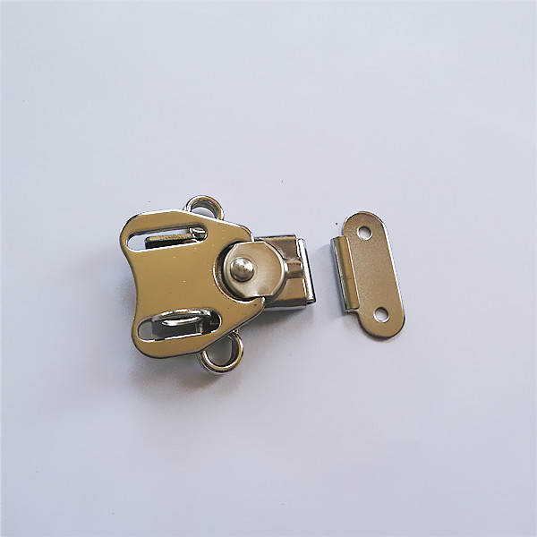Small Surface Mount Twist Latch, with keeper plate, keylockable,zinc