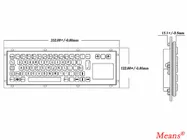 IPC Keyboard, Metel material. Industrial Computer Accessories