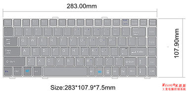 Laptop Keyboard,Scissor type, 88keys, plastic material. Industrial Computer Accessories