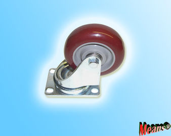 3.5" Swivel caster, with Blue /Burgundy /Grey polyurethane wheel. for wooden case.