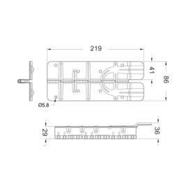 MS-P22087Z Large Pallet Collar Assembly with Removable Pin, Zinc plating