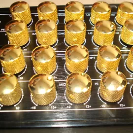 Amplifier Aluminum Knobs,Gold/Chrome Finish. Rohs, Can be customized.