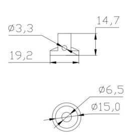 Phenolic Amplifier Knob. Rohs