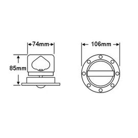 Heavy duty Flying rings, for professional speaker, black