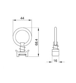 Single Point flying stud