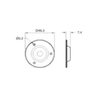 Jack plate for amplifiers.