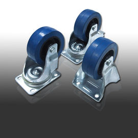 4"/100mm Heavy duty swivel castor with Braked, with blue wheel. MS-W9008