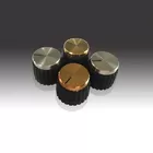 Marshall Amplifier plastic Knobs,Gold/Chrome Finish. Rohs