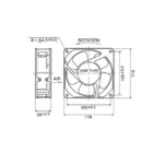 Cooling Fan of computer/amplifier, MS-F8700