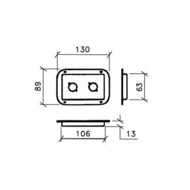 Medium dish for speakon connectors