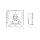 Medium butterfly latch,  MS-L4756Z