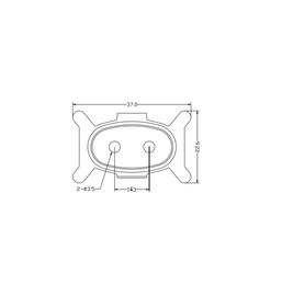 Embedded parts, for Rotational molding case. Staninless steel. Rohs