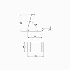 Large Cleat Lock of Wooden case, Zinc plating