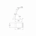 Medium Cleat Lock of Wooden case, Zinc plating