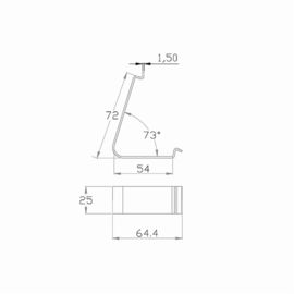 Small Cleat Lock of Wooden case, Zinc plating