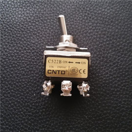 6 Pin DPDT 250V 15A ON-OFF-ON Black,Central OFF,Heavy Duty Toggle Switch.C523B,Rohs