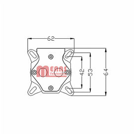 VGA Water Cooling Kit ,Radiator,MS-011-PO,POM/Stainless steel/Red copper.Rohs