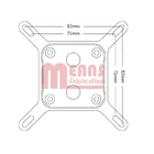 CPU Water block,Radiator,MS-024-PO,POM black/Stainless steel/Red copper.Rohs