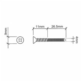 Tapping Screw with Hex Nut,Nickel, ROHS,MS-SC4031N