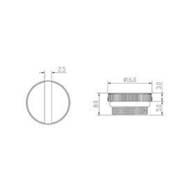 G1/4” Stop Fitting,Nickel plating.