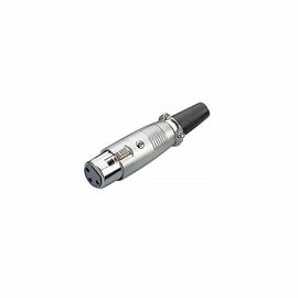 XLR Connector,3 Pins with Nickel Contacts.Rohs. MS-A009N-3P