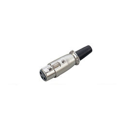 XLR Connector,3 Pins with Nickel Contacts.Rohs. MS-A011N-3P