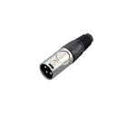 XLR Connector,3 Pins with Nickel Contacts.Rohs. MS-A018N-3P