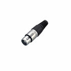 XLR Connector,3 Pins with Nickel Contacts.Rohs. MS-A021N-3P
