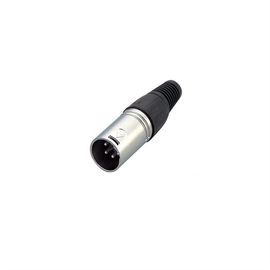 XLR Connector,3 Pins with Nickel Contacts.Rohs. MS-A022N-3P