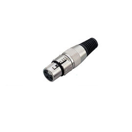 XLR Connector,3 Pins with Nickel Contacts.Rohs. MS-A023N-3P