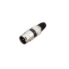 XLR Connector,3 Pins with Nickel Contacts.Rohs. MS-A028N-3P