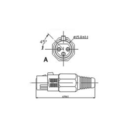 XLR Connector,3 Pins with Nickel Contacts.Rohs. MS-A030N-3P