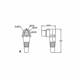 XLR Connector,3 Pins with Nickel Contacts.Rohs. MS-A036N-3P