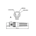 XLR Connector,3 Pins with Nickel Contacts.Rohs. MS-A054N-3P