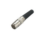 XLR Connector,3 Pins with Nickel Contacts.Rohs. MS-A054N-3P