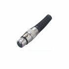 XLR Connector,3 Pins with Nickel Contacts.Rohs. MS-A055N-3P
