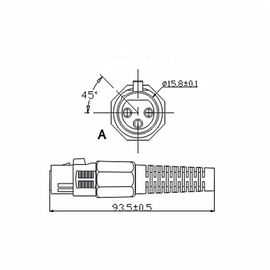 XLR Connector,3 Pins with Nickel Contacts.Rohs. MS-A058N-3P