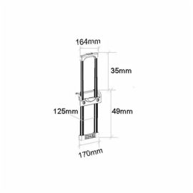 2 Stage Recessed Pull-Out Handle. MS-H2000