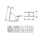 Klimp,Spring-lock, Crating of Wooden case, Zinc plating,Small size MS-1655