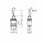 Miniature Toggle Switch,2/3P,ON-ON(SPDT),Rohs