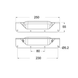 Corner Handle,Zinc,Rohs