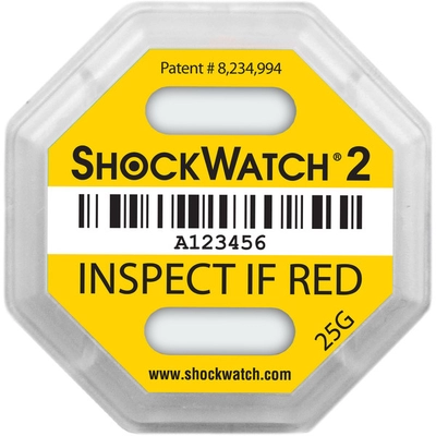 ShockWatch 2 Label,impact indicators label,7 colors