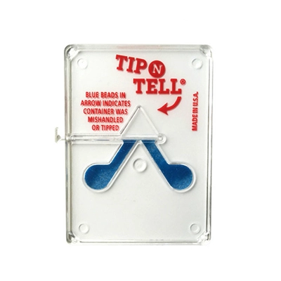 TIP N TELL,"human-type" anti-tilt label,Upright label