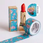 Beautiful lipstick box packaging special tape,Printed washi tape, Viscosity strength,non-fading.