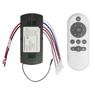 MOPAWIN Remote Control of Invisible Fan light,6-Speed Variable frequency drive,Three colors of light are available,Universal