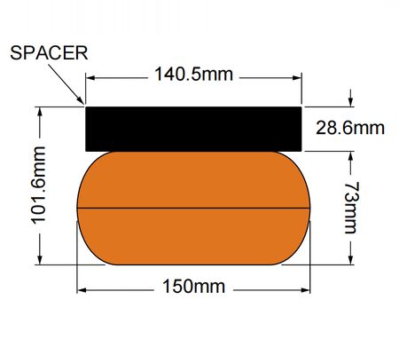 MOPAWIN AIR DAMPENED PALLET CUSHIONS,SHOCK ABSORBER, ORANGE,SKID-MATD FOR PACKING IN WOODEN CASES,ONE-STOP SALES