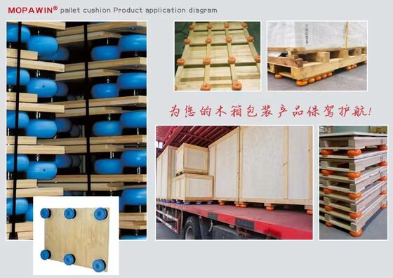 MOPAWIN AIR DAMPENED PALLET CUSHIONS,ORANGE,SKID-MATD FOR PACKING IN WOODEN CASES,ONE-STOP SALES