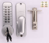 Mechanical Key Code Digital Push Button Lock for Door,mechanical keys,Safety latch.Zinc Alloy key lock,Safey,waterproof.