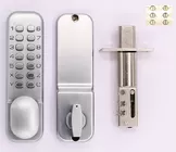 Mechanical Key Code Digital Push Button Lock for Door,mechanical keys,Safety latch.Zinc Alloy key lock,Safey,waterproof.