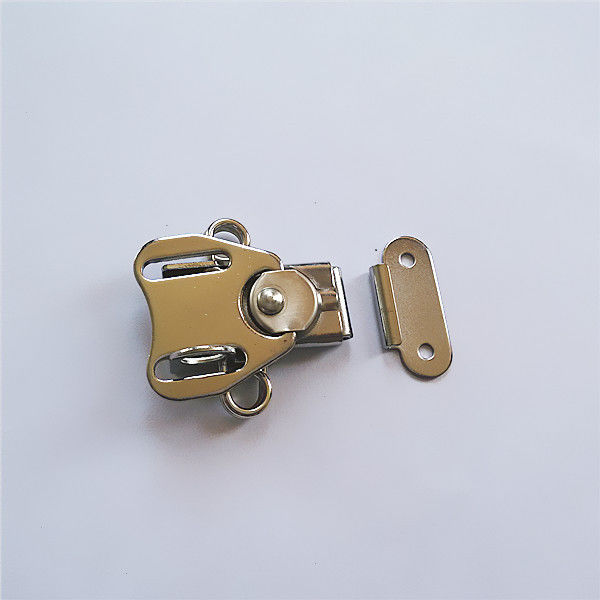 Small Surface Mount Twist Latch, with keeper plate, keylockable,zinc plating finish